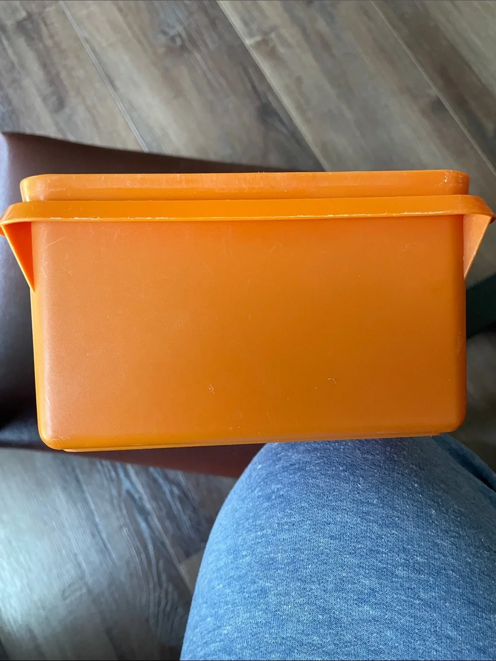 VTG Tupperware #677-7 Rectangular Cracker Bread Container REPLACEMENT (NO lid)
